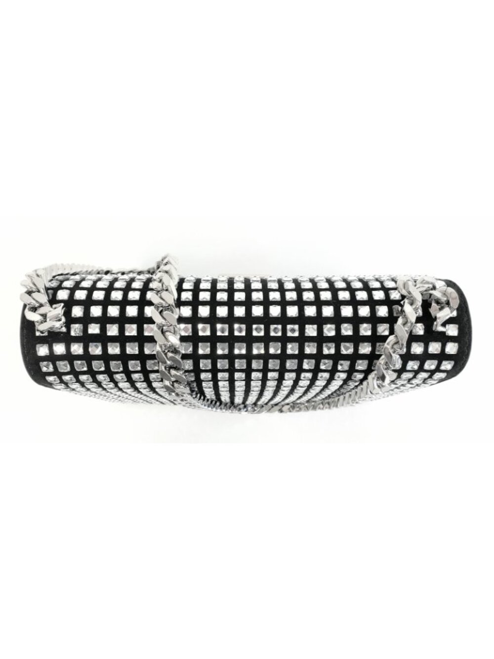 Burberry Women's Mini TB Crystal Black Suede Evening Clutch Shoulder Bag Italy - Picture 4 of 8